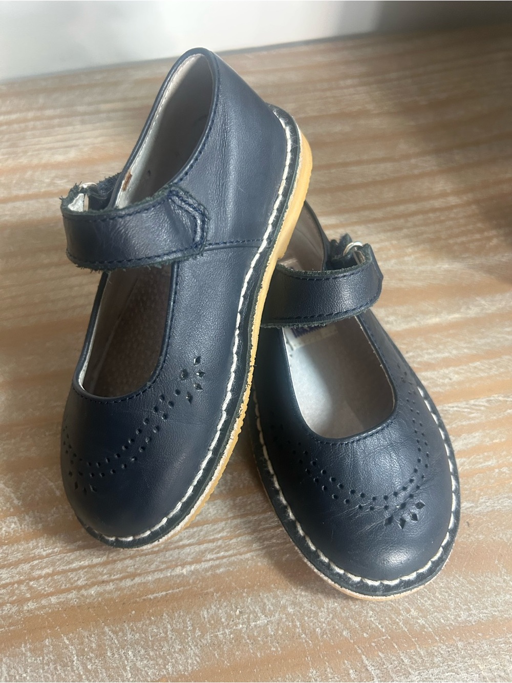 L'Amour Navy Mary Jane Dress Shoes for Kids